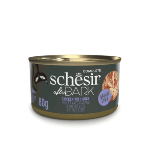 شيزر افتر دارك طعام رطب للقطط بنكهة الدجاج والبط في المرق 80 جرام