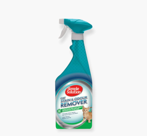 سمبل سلوشن بخاخ رش لإزالة البقع والروائح التي تتركها القطط 750ML