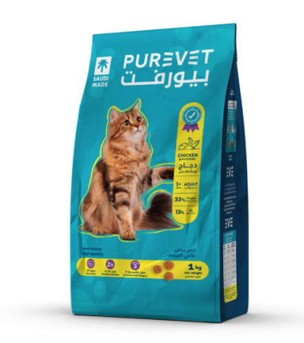 بيورفت طعام جاف للقطط بالدجاج والبطاطس 15 كيلو