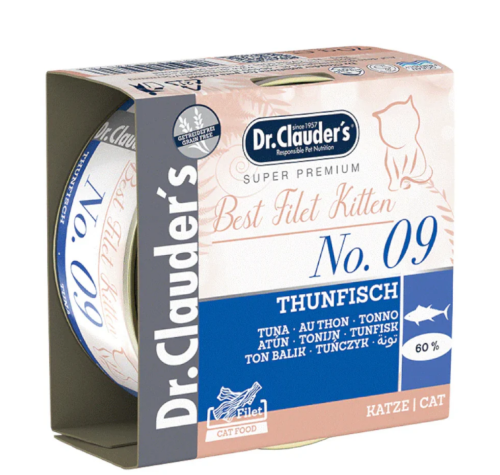 د. كلاودرز طعام رطب للقطط الصغيرة بنكهة التونة 70g