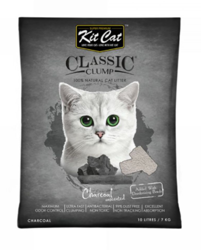 كت كات رمل مالتي كات للقطط بالفحم بدون رائحة 30 لتر