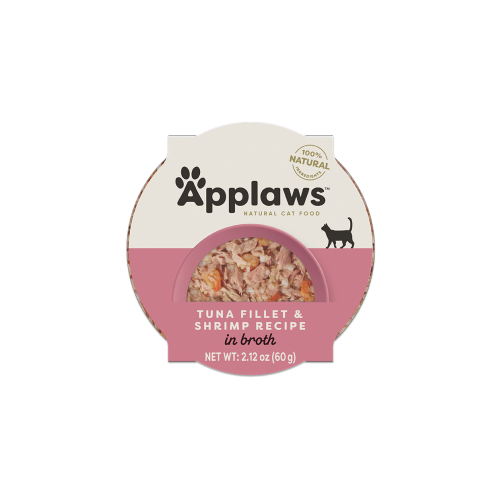 ابلاوز صحن طعام رطب للقطط تونا مع الجمبري 60g