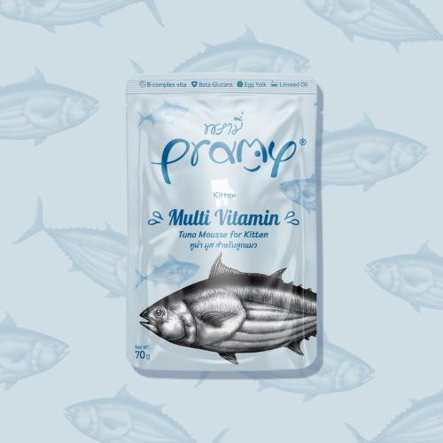 برامي طعام رطب للقطط بالتونا للقطط الصغيرة 70g