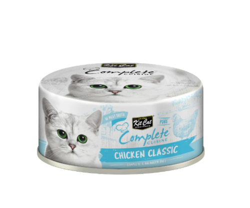 كت كات كومبليت كوزين طعام رطب للقطط بنكهة الدجاج الكلاسيكية في المرق 70g