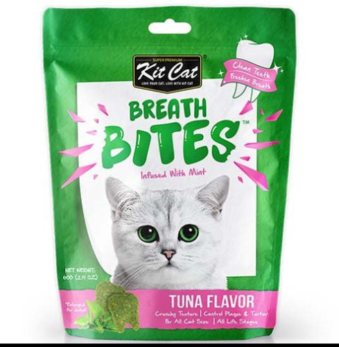 كت كات بريث بايتس قطط مكمل غذائي نكهة التونا مكافآت للقطط 60 جرام
