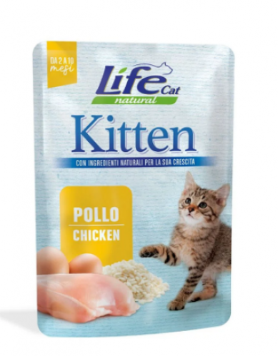 لايف كات طعام رطب للقطط الصغيرة - كيتن, دجاج, 70g