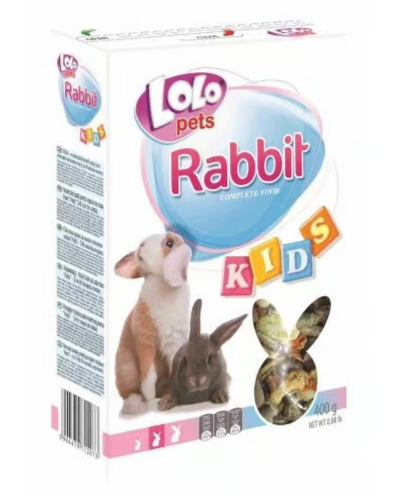 لولو بيتس طعام كامل للأرانب الصغيرة 3-8 أشهر 400g