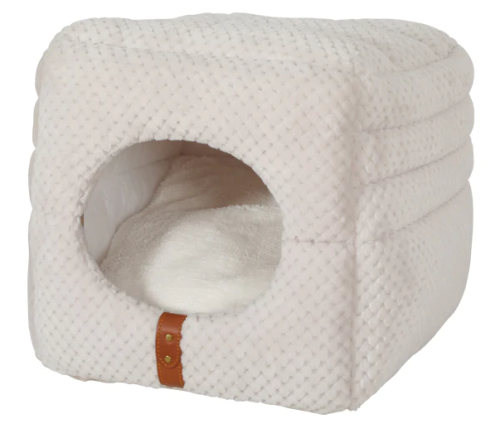 زولكس "بالوما" اثنين في واحد سرير و كوخ للقطط أبيض