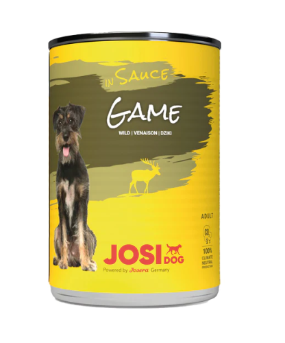 جوسي دوق معلبات لحم الغزال في صلصة طعام رطب للكلاب 415 جرام