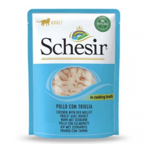 شيزر ظرف دجاج وسمك وجبة طبيعية للقطط  70g