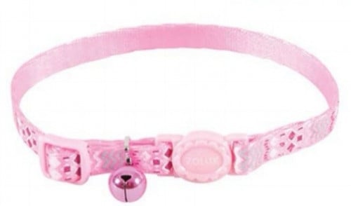 زولكس طوق للقطط زهري