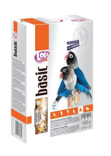 لولو بيتس طعام مشكل لطيور الروز والفيشر 1kg