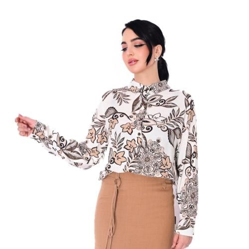 قميص ناعم ازرار كم طويل