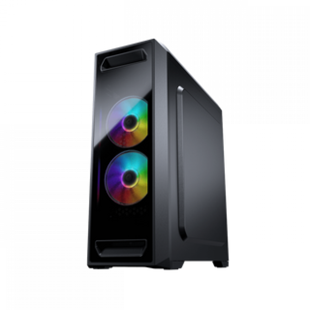 Mid Tower MX350 Gaming Computer Case with Multi Color Lighting CG