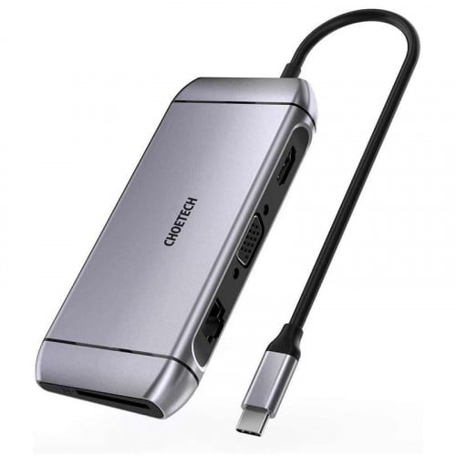 محول تشويتك 1X9 - رمادى - HUB-M15-GY