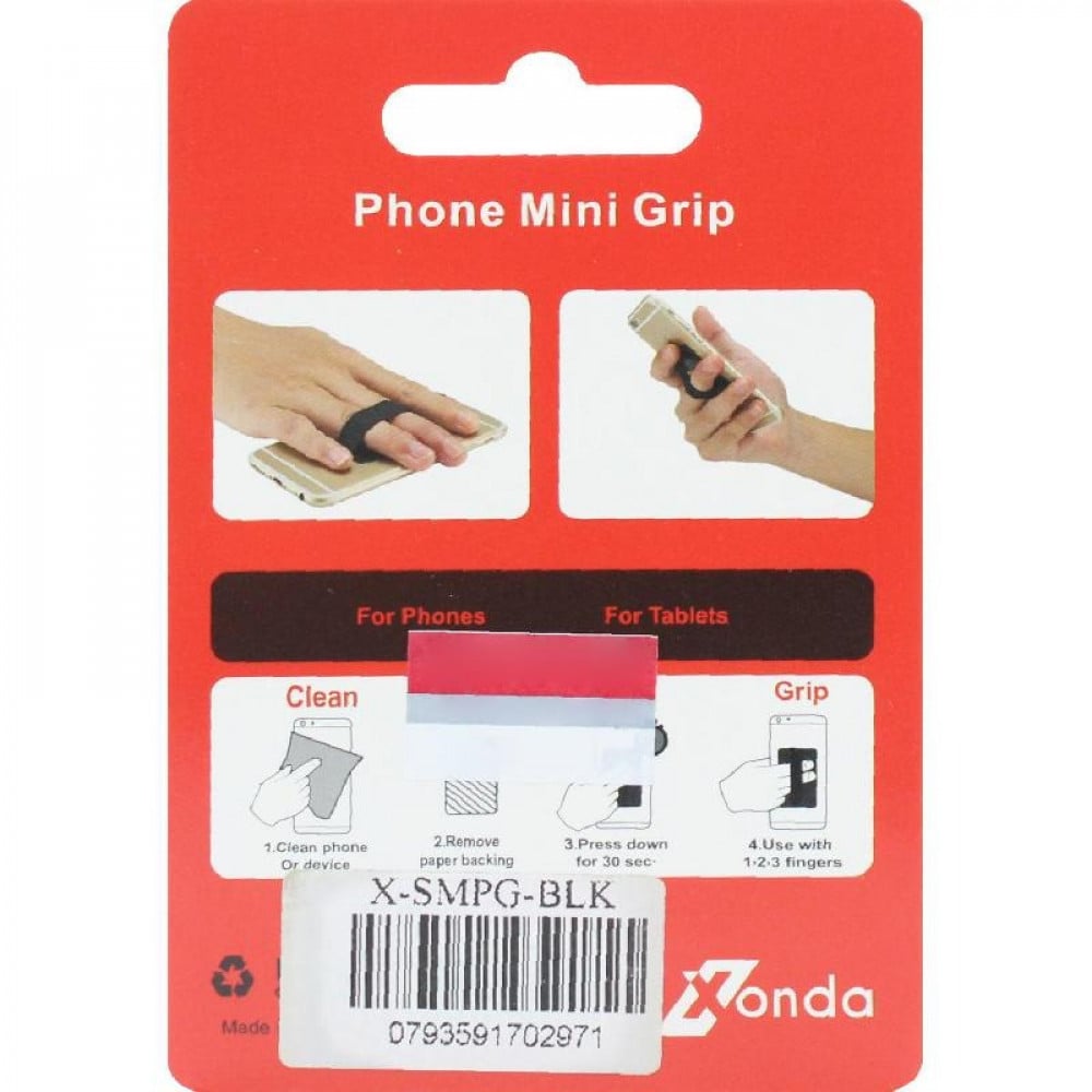 Zonda Phone Mini Grip Black X-SMPG-BLK - Nology Electronics