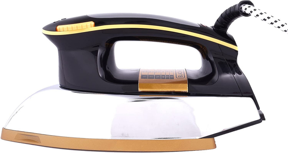 BLACK+DECKER 1200W Heavy Weight Dry Iron Black and Gold F550b5