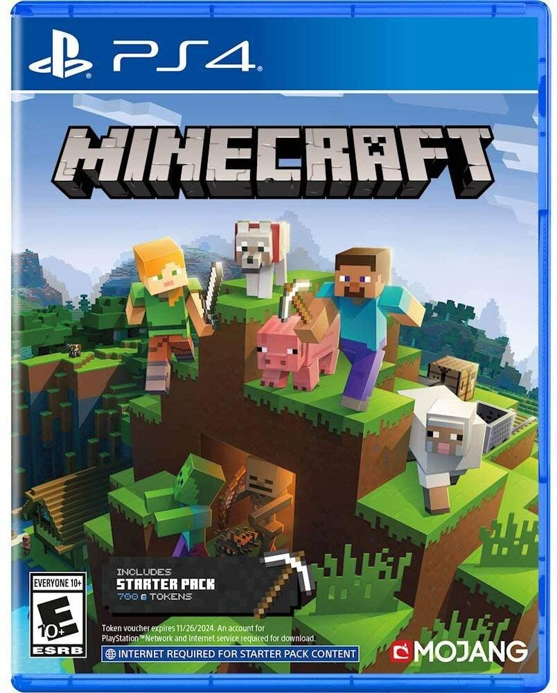 Disco De Jogo Da Edição Do PS4 Minecraft PlayStation Foto de Stock  Editorial - Imagem de azul, jogar: 169226423