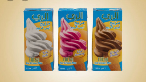 خليط الأيس كريم بالفانيلا قفص الحلا