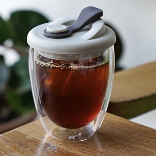 كوب زجاج دبل من LINE حجم 350مل