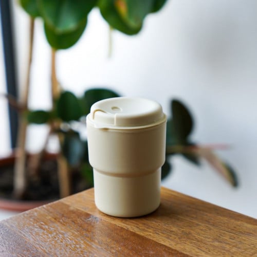 كوب دبل من LINE  لون بيج 350 مل