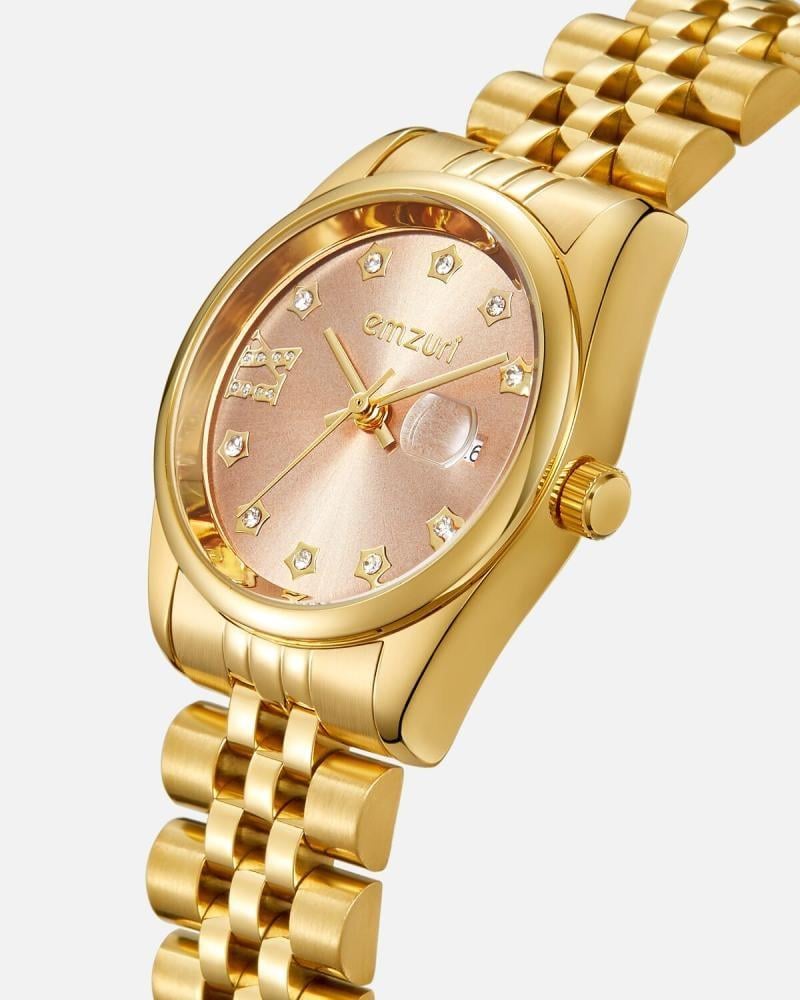 ساعة نسائية من ايمزوري بلون ذهبي