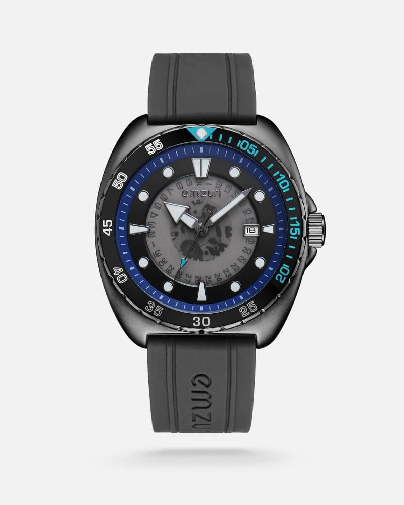 ساعة رجالية عصرية من امزوري بلون رمادي