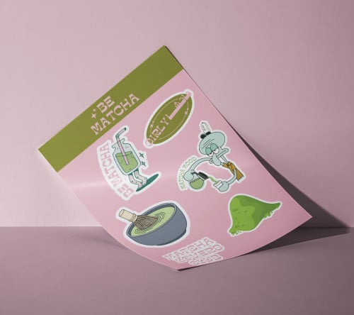 ملصقات بيماتشا - BEMATCHA STICKERS