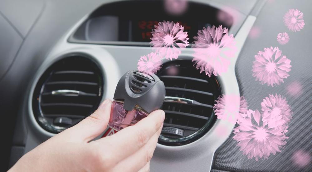 Air conditioner filter freshener