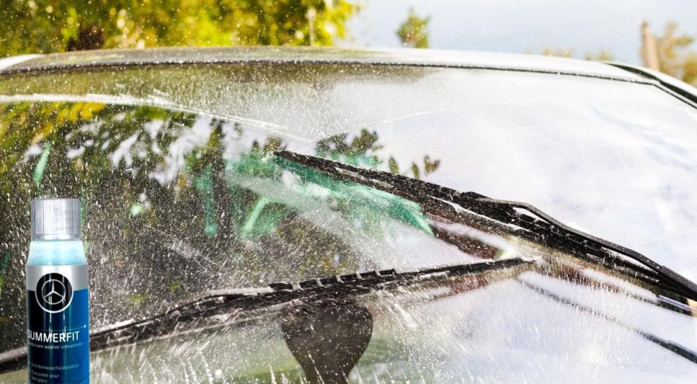 Windshield wiper water