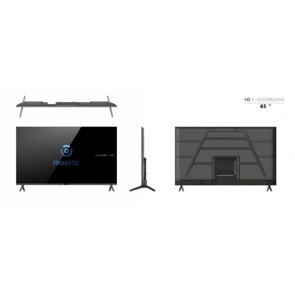 بروماتيك شاشة تلفزيون سمارت 65 بوصة - 4K QLED - نظام WebOS - أسود - N65251OS 65