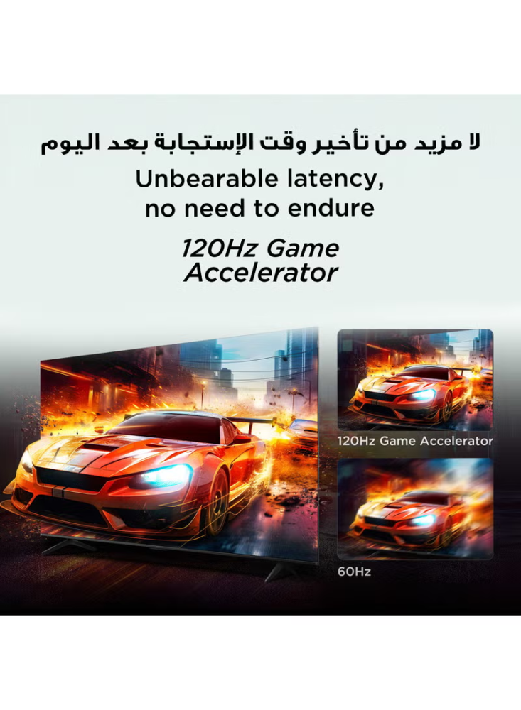 تي سي ال شاشة 65 بوصة QLED جوجل تي في بدقة 4K - أسود - 65P7K