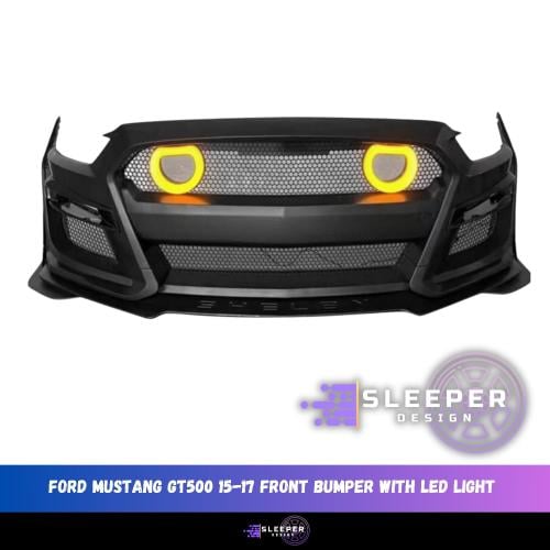 Ford Mustang GT500 15-17 front bumper with LED lig...