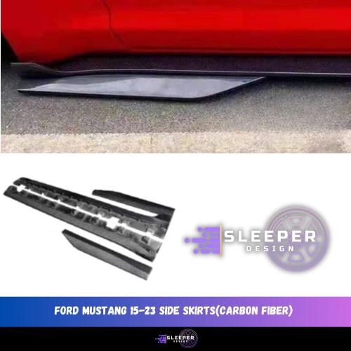 Ford Mustang 15-23 side skirts(carbon fiber) - موس...