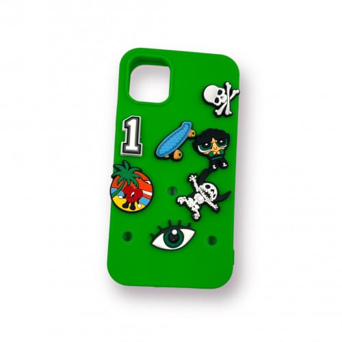 كفر كروكس ايفون - IPhone cover - اخضر