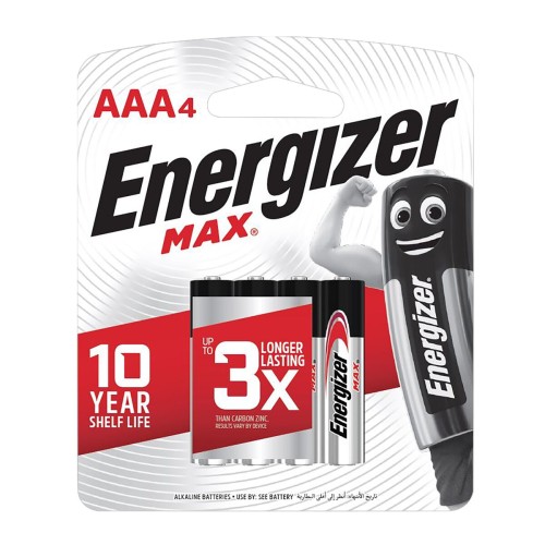 بطاريات Energizer MAX AAA4 الأصلية