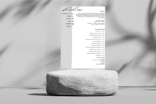 قالب سيرة ذاتية جاهز