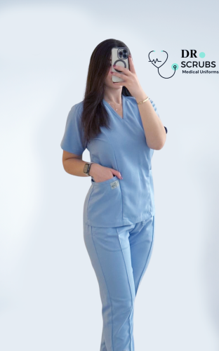 سكراب نسائي سماوي - Sky blue women's scrub