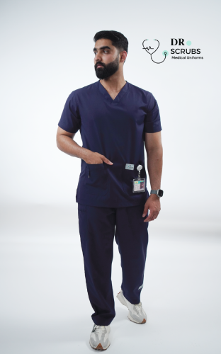 سكراب رجالي كحلي - Navy men's scrubs