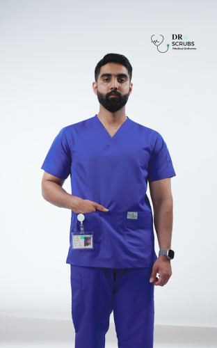 سكراب رجالي أزرق - Navy men's scrubs