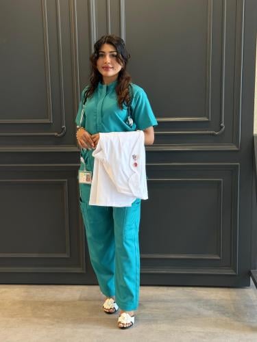 سكراب نسائي تركوازي - Turquoise women's scrub