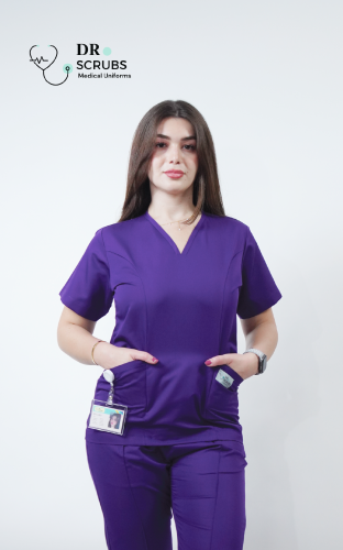 سكراب نسائي بنفسجي - Purple women's scrub