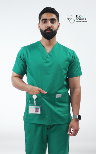 سكراب رجالي أخضر - Green men's scrub