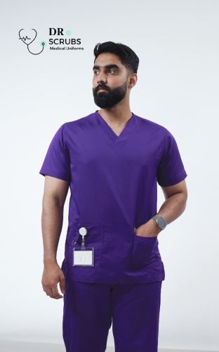 سكراب رجالي بنفسجي - Purple men's scrub