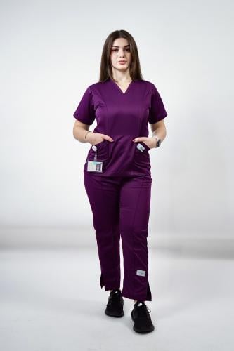 سكراب نسائي باذنجاني -Eggplant women's scrub