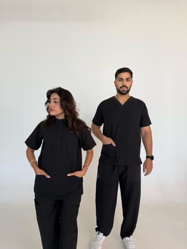 سكراب رجالي أسود - Black men's scrub