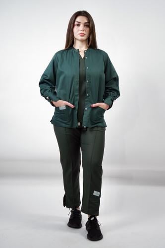 جاكيت نسائي زيتي - Women's olive jacket