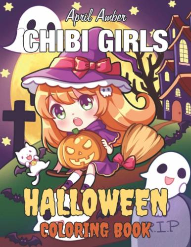 كتاب تلون Chibi Girls Halloween