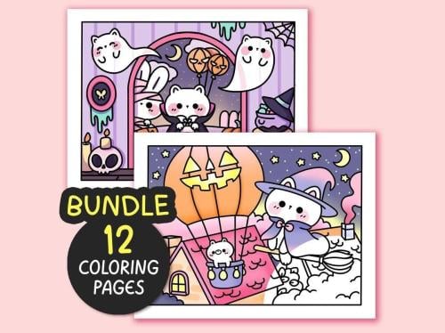 كتاب تلوين MilliStudioArt Halloween Moment