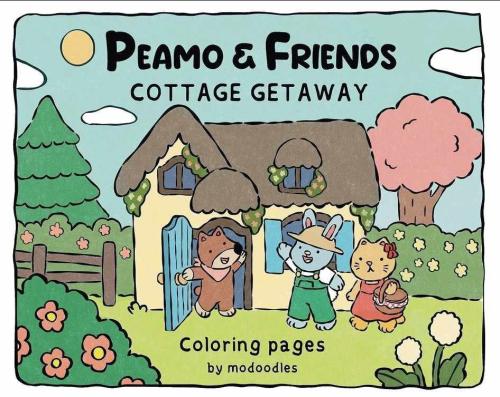 كتاب تلوين Bemo and friends
